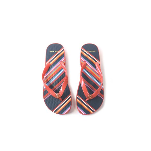 TORY BURCH 9 Cutout Wedge Coral Flip Flops Sandal Shoes - Picture 9 of 9